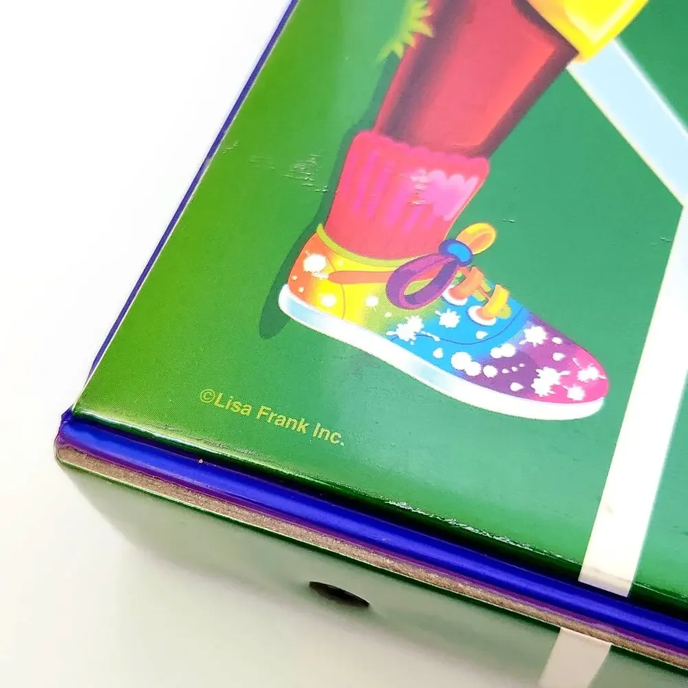 Vintage Lisa Frank Tri-Fold Binder Set – Cheer Bear Design – 1990s Collectible